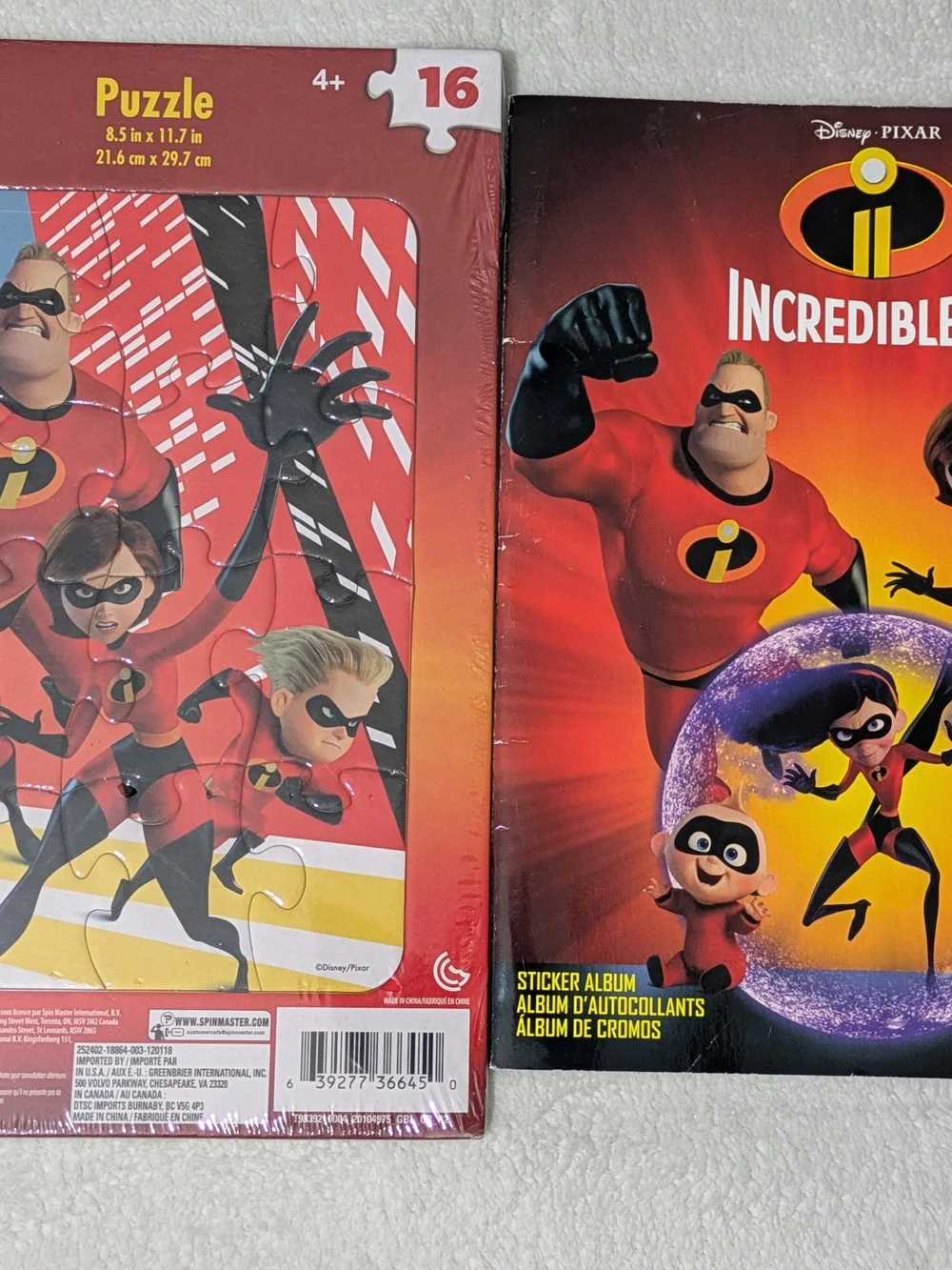 Disney Pixar Incredibles 2 & Transformers Kids Activity Lot